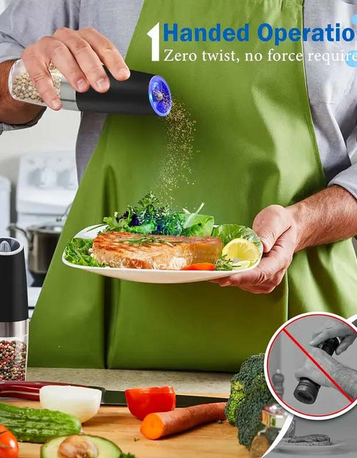 Load image into Gallery viewer, Electric Salt &amp; Pepper Grinder Set - One-Hand Operation &amp; LED Light
