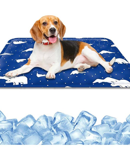 Load image into Gallery viewer, Pet Cooling Mat with Gel Ice for Dogs and Cats - Cool Purple, Size S
