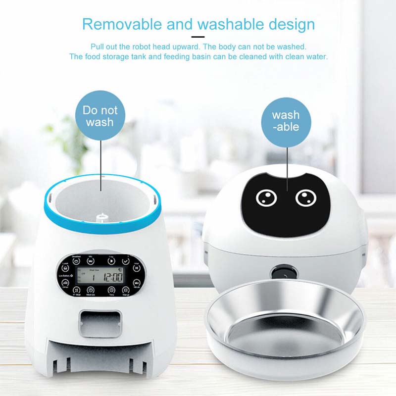 Automatic Pet Feeder – Dog & Cat Dispenser with LCD & Voice Recorder