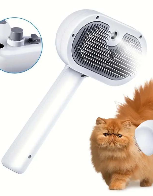 Load image into Gallery viewer, Cat Shedding Brush with One-Click Hair Removal and Durable Plastic Bristles
