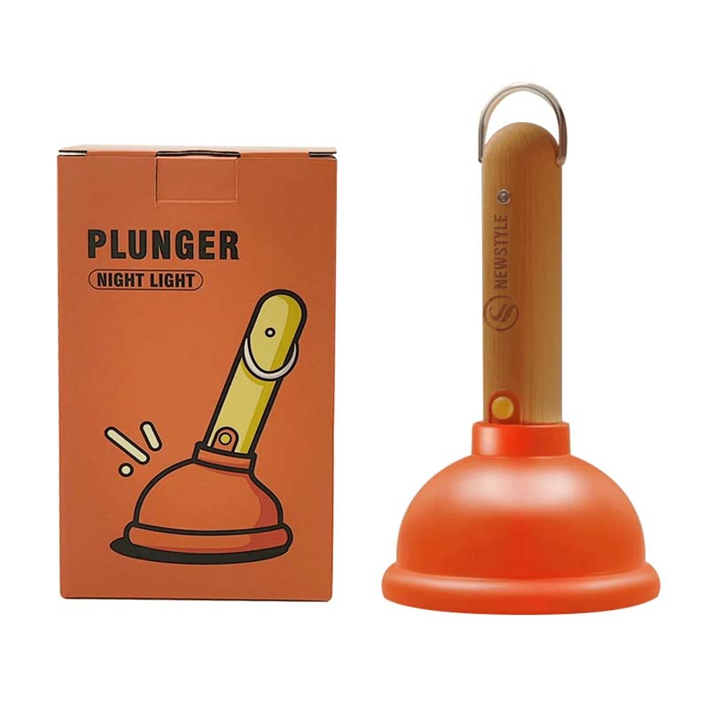 Plunger Night Light: USB Rechargeable