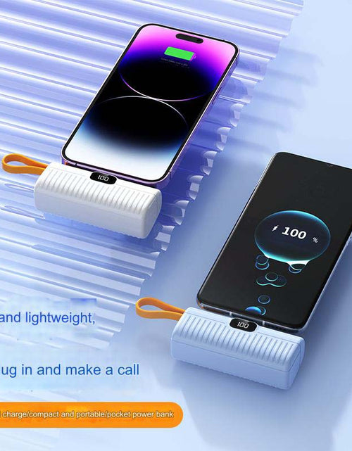 Load image into Gallery viewer, 5000mAh Capsule Power Bank - Stylish and Efficient Charging
