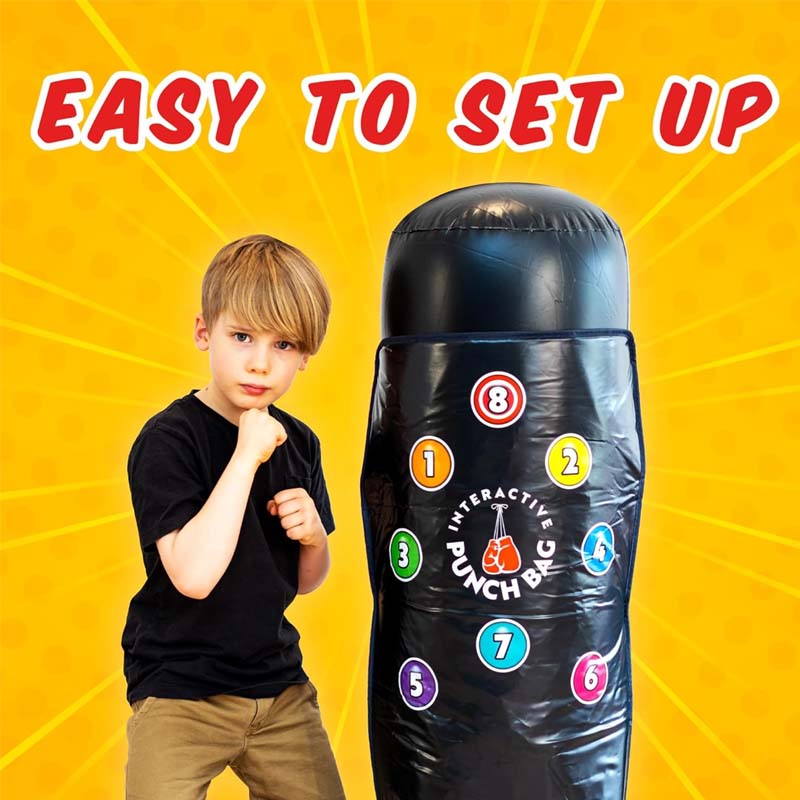 Kids Inflatable Punch Bag | Interactive Fun & Exercise | Great Gift for Kids