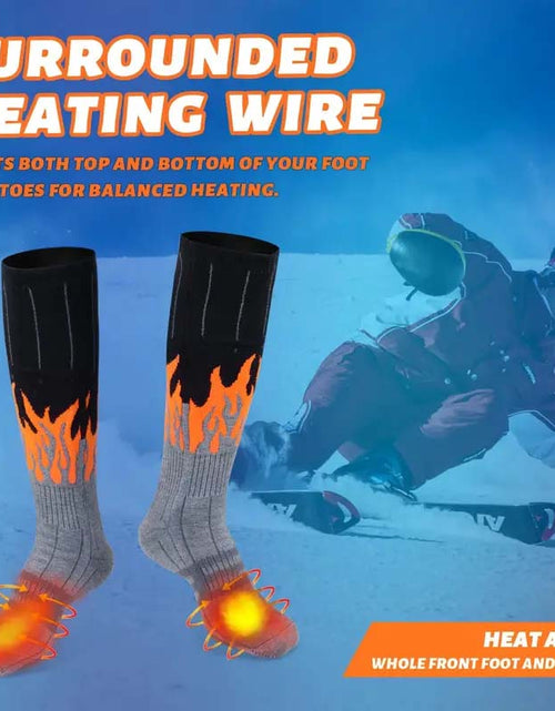 Load image into Gallery viewer, Heated Socks – Rechargeable Battery Socks with 4 Heat Settings for Men &amp; Women
