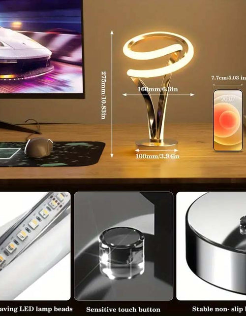 Load image into Gallery viewer, 12-Color Changing Spiral RGB LED Lamp with Remote &amp; Touch Control
