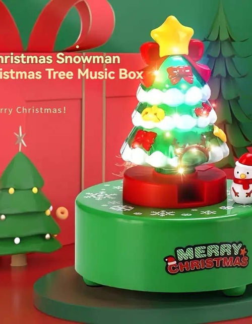 Load image into Gallery viewer, Christmas Tree Rotating Music Box
