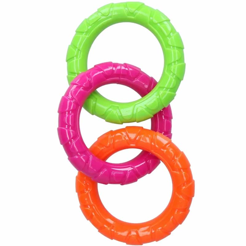 Multicolor Dog Play Rings