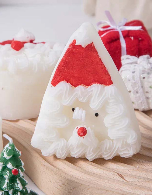 Load image into Gallery viewer, Santa Claus Decorative Cake Candle - Handmade Christmas Gift
