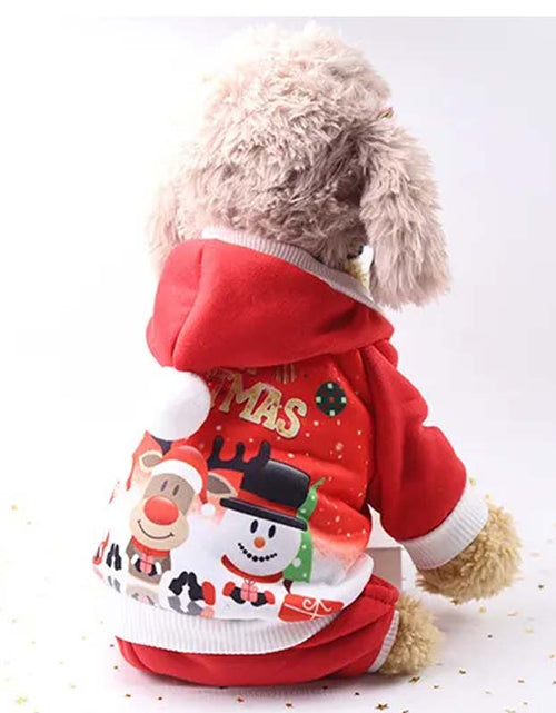 Load image into Gallery viewer, Merry Christmas Pet Dress – Elk Santa Puppy Suit in 6 Sizes
