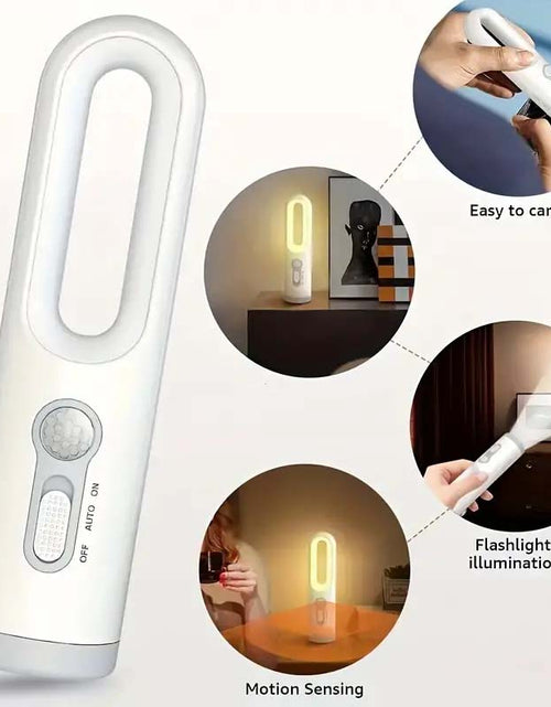 Load image into Gallery viewer, Rechargeable LED Motion Sensor Night Light &amp; Flashlight | Portable &amp; Dusk to Dawn
