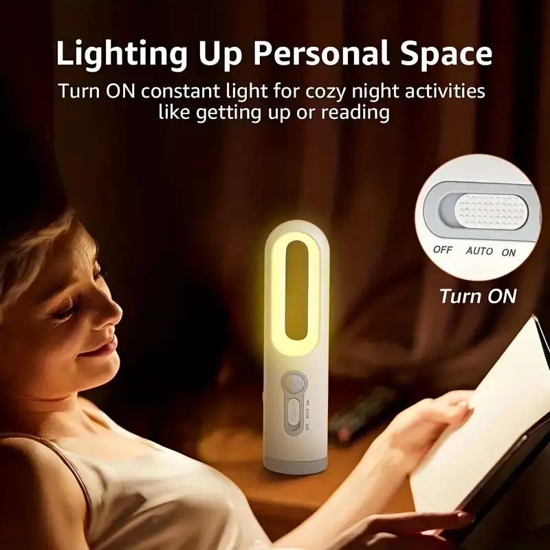 Rechargeable LED Motion Sensor Night Light & Flashlight | Portable & Dusk to Dawn