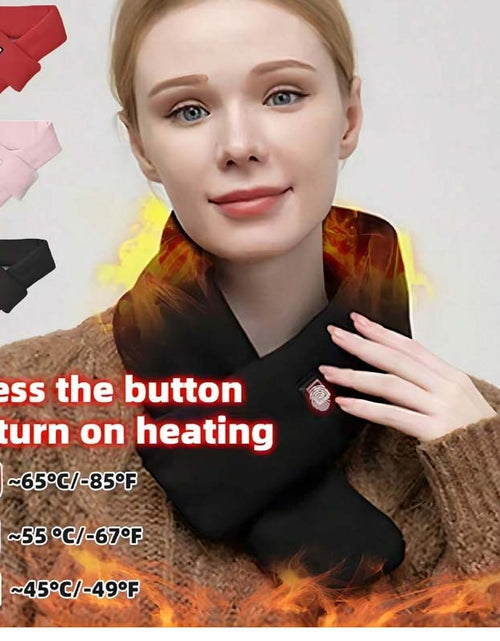 Load image into Gallery viewer, USB Heated Scarf - Winter Neck &amp; Shoulder Warmer
