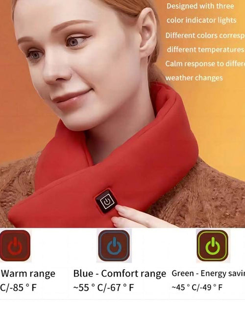 Load image into Gallery viewer, USB Heated Scarf - Winter Neck &amp; Shoulder Warmer
