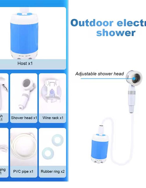 Load image into Gallery viewer, Outdoor Rechargeable Electric Shower: High-Pressure, Portable Comfort
