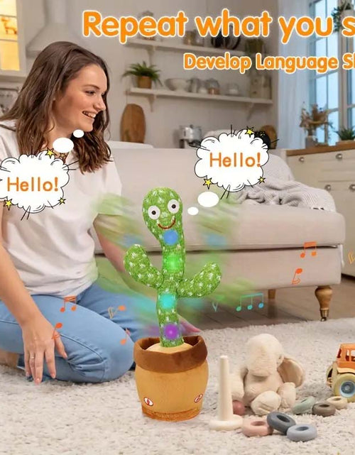 Load image into Gallery viewer, Singing Dancing Cactus Toy – Fun Glowing Ornament &amp; Perfect Gift for All Ages
