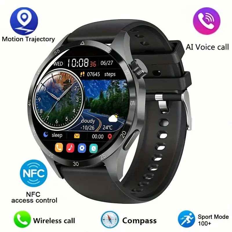 2024 NFC Smart Watch - Advanced GPS & HD Display for Men