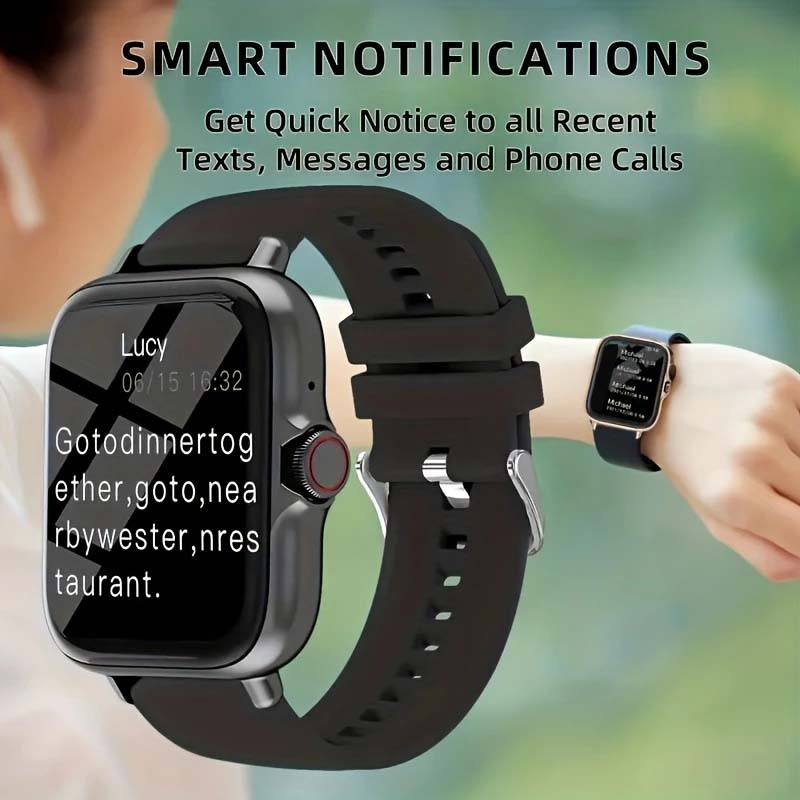 Full-Screen Touch Smart Watch: Caller Alert, Multi-Functional Connectivity