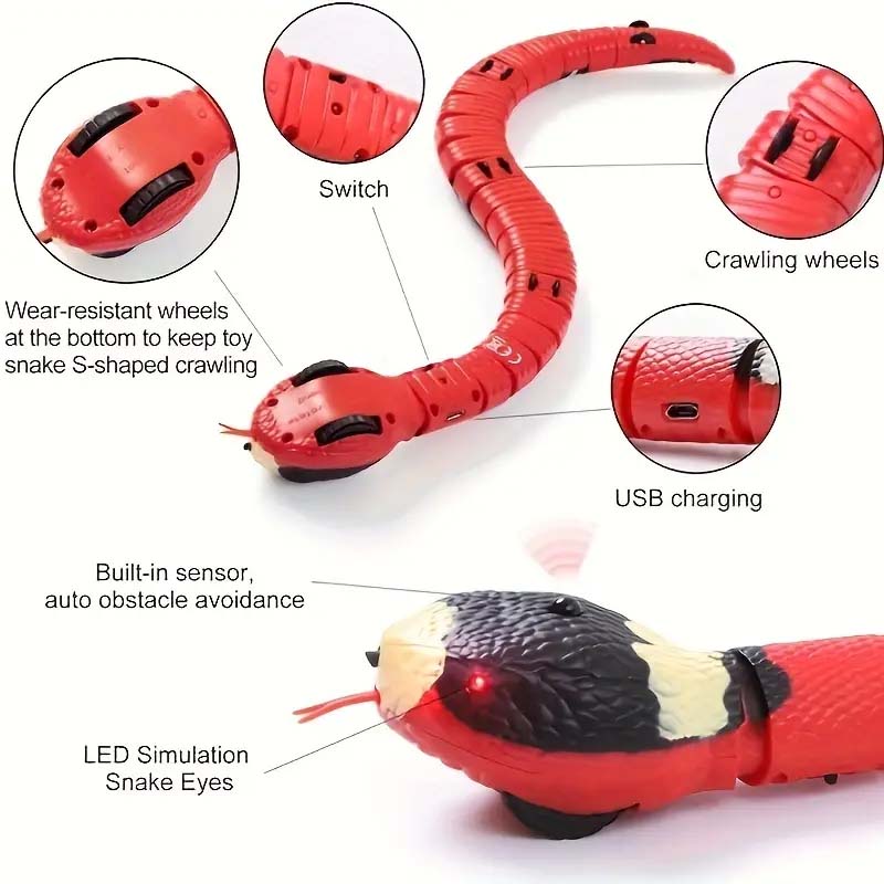 Electric Snake Toy - Interactive & Realistic Pet Playmate