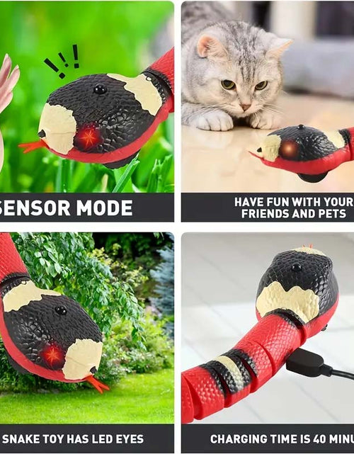 Load image into Gallery viewer, Electric Snake Toy - Interactive &amp; Realistic Pet Playmate
