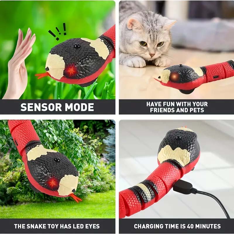 Electric Snake Toy - Interactive & Realistic Pet Playmate