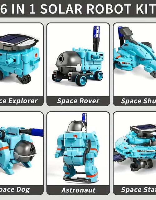 Load image into Gallery viewer, 6-in-1 Solar STEM Robot Kit | Educational Science Toy for Kids
