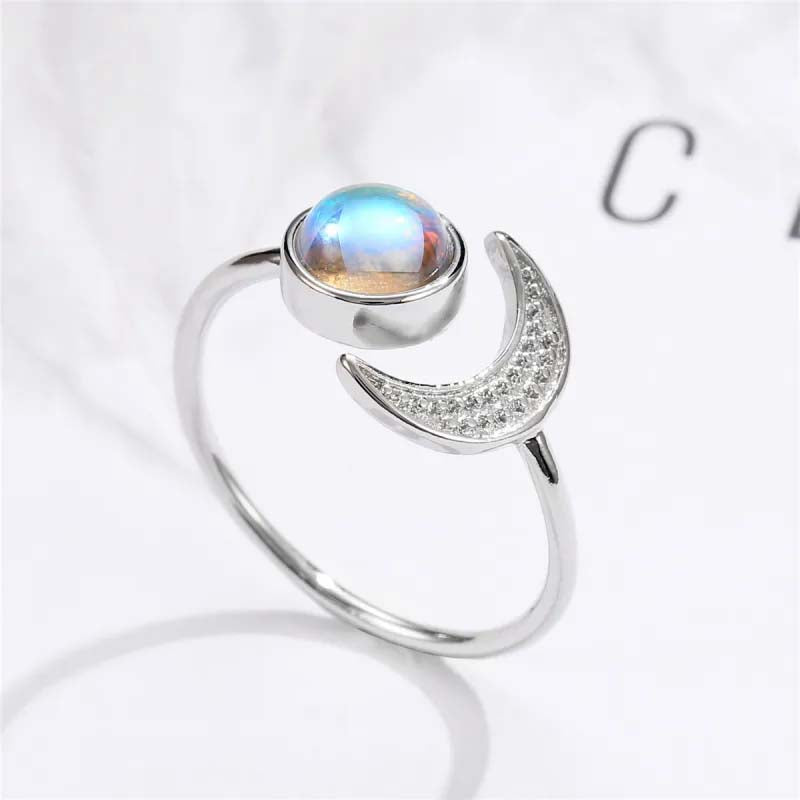 Exquisite Moon and Sun Design Cuff Ring