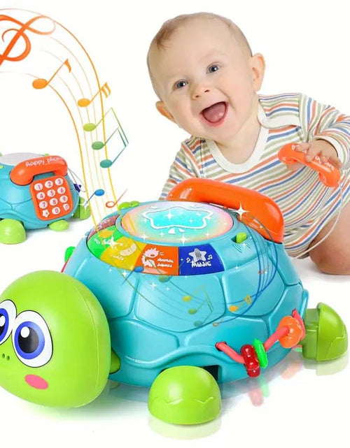 Load image into Gallery viewer, Musical Turtle Crawling Toy - Light &amp; Sound
