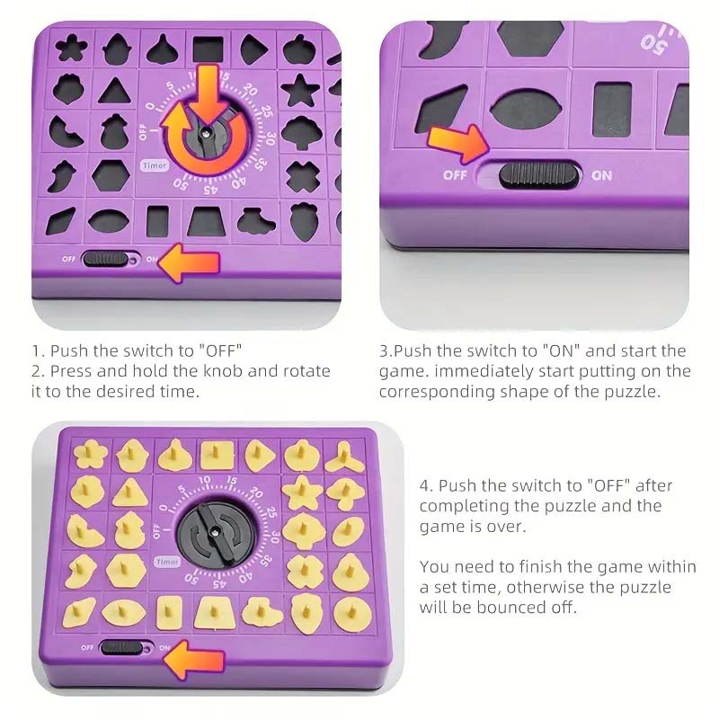 Two-Player Shape Puzzle Game - Educational Fun for Kids