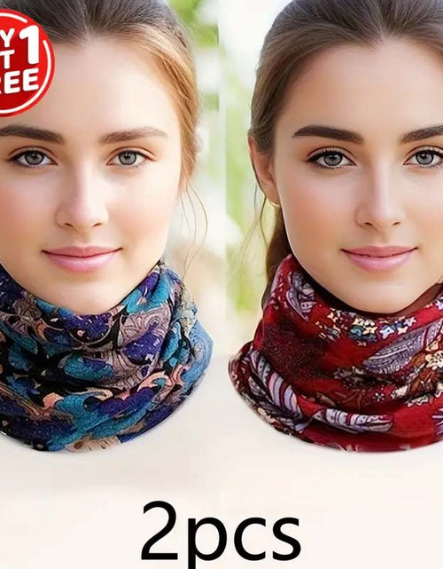 Load image into Gallery viewer, 2-Pack Bohemian Print Neck Gaiter Set
