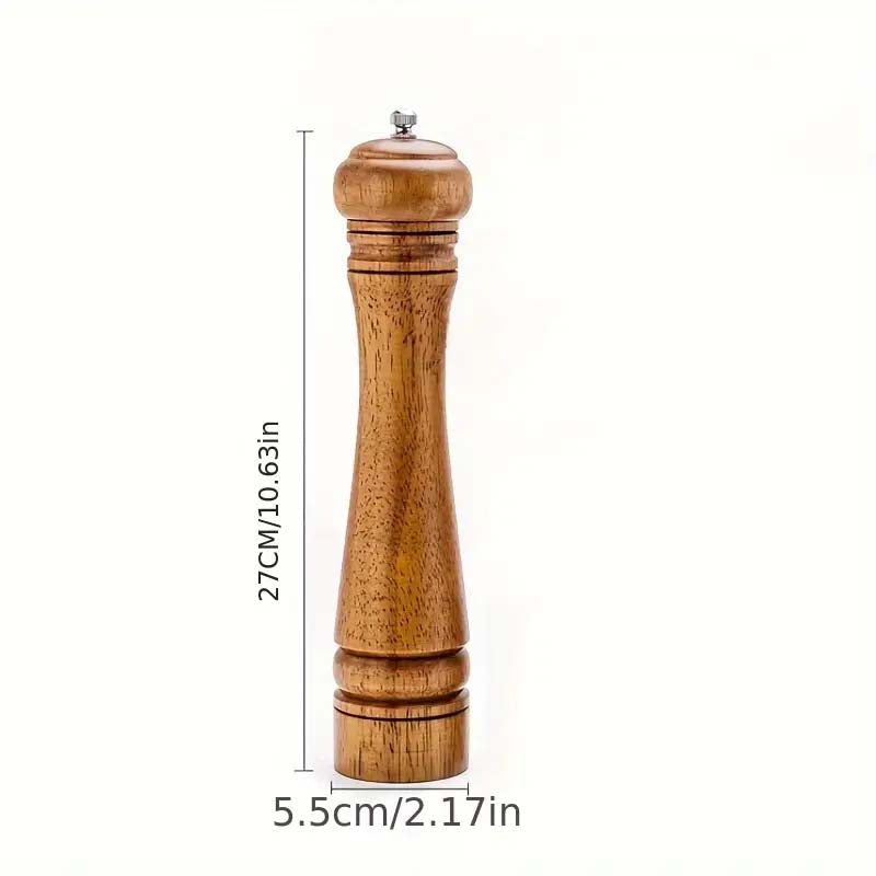 Wooden Spice Grinder - Manual Salt & Pepper Mill