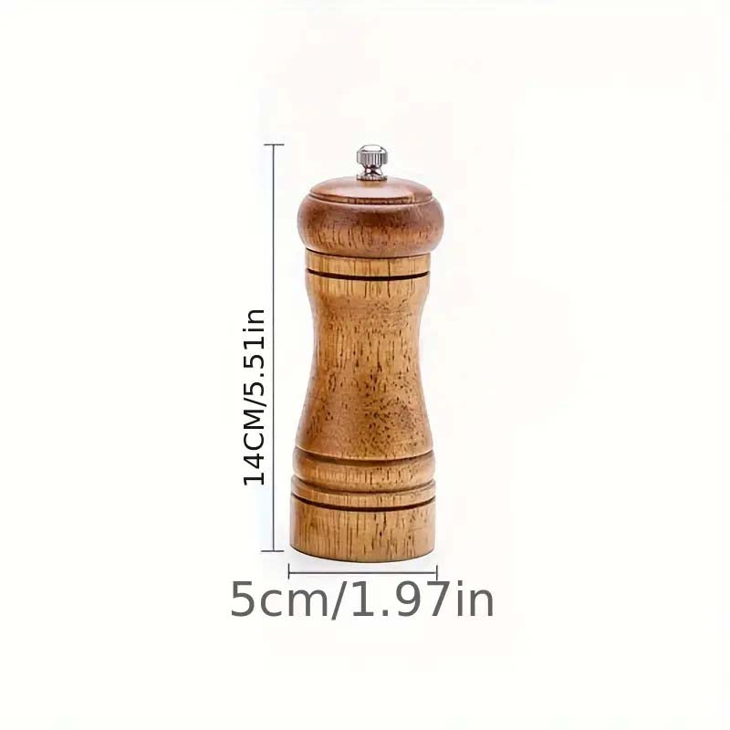 Wooden Spice Grinder - Manual Salt & Pepper Mill