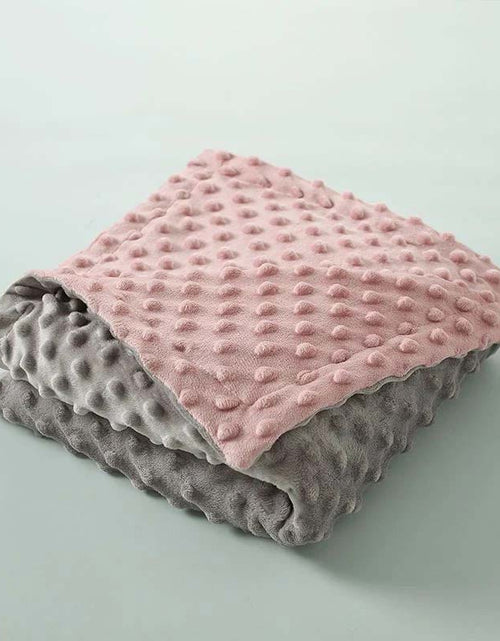 Load image into Gallery viewer, Super Soft DOT Minky Fleece Baby Wrap Blanket
