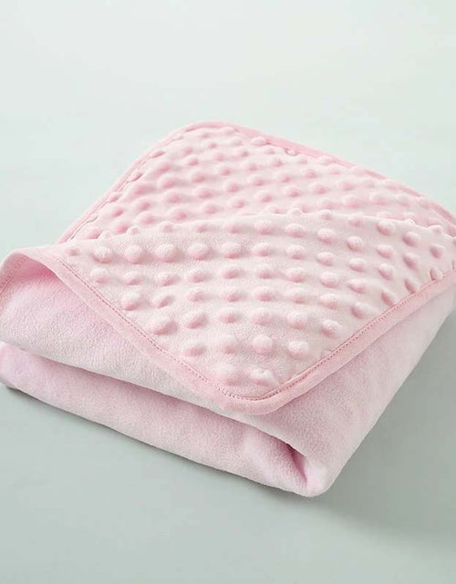 Load image into Gallery viewer, Super Soft DOT Minky Fleece Baby Wrap Blanket
