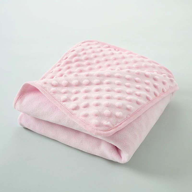 Super Soft DOT Minky Fleece Baby Wrap Blanket