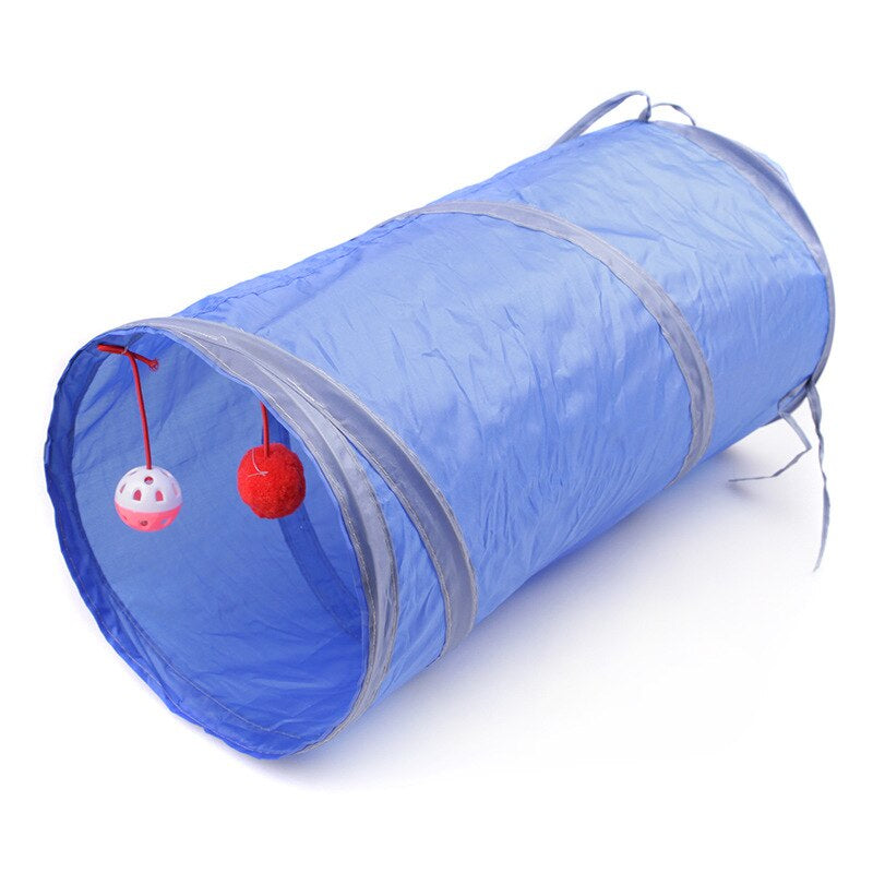 Collapsible Cat Tunnel: 2/3/4 Way Small Animal Tube for Kitty Fun Zydropshipping