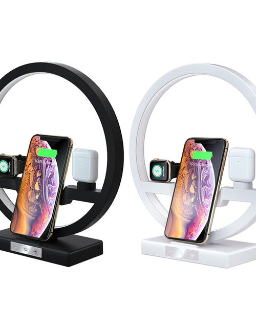 Load image into Gallery viewer, 3-in-1 Wireless Charger Dock with LED Lamp Zydropshipping
