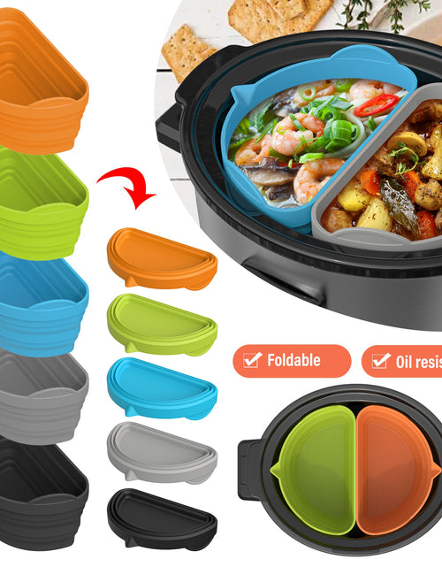 Load image into Gallery viewer, Silicone Slow Cooker Divider Liner - Reusable, Leakproof, Dishwasher Safe Zydropshipping
